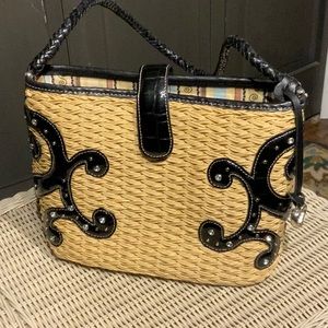 Brighton straw purse